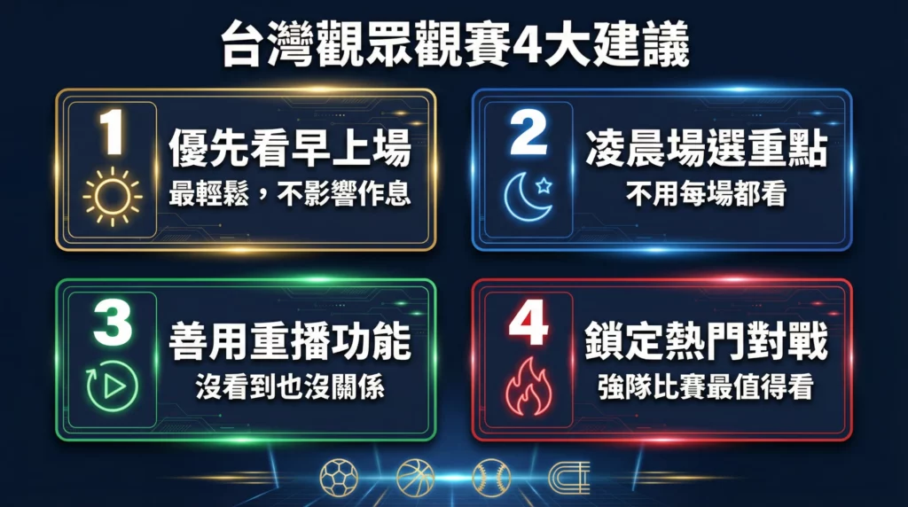 2026世界盃觀賽建議